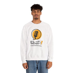 Podcast Microphone Crewneck Sweatshirt