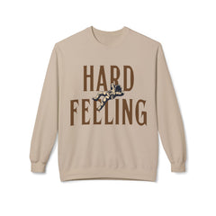 Crewneck Sweatshirt — "Hard Feeling" Floral Graphic