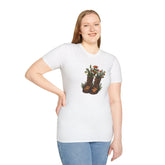 Vintage Floral Cowboy Boots T-Shirt