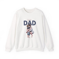 Dad Hug Crewneck Sweatshirt – "Best Dad" Hugging Kids Graphic