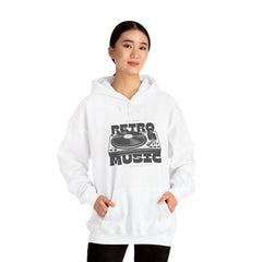 Retro Music Vinyl Turntable Hoodie | Women