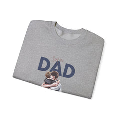 Dad Hug Crewneck Sweatshirt – "Best Dad" Hugging Kids Graphic