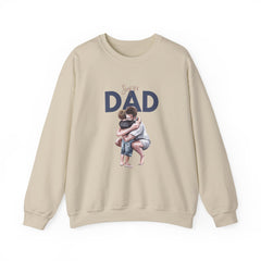 Dad Hug Crewneck Sweatshirt – "Best Dad" Hugging Kids Graphic