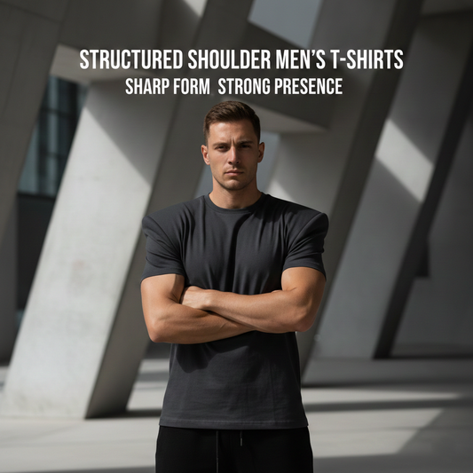 Structured Shoulder Men’s T-Shirts Sharp Form Strong Presence