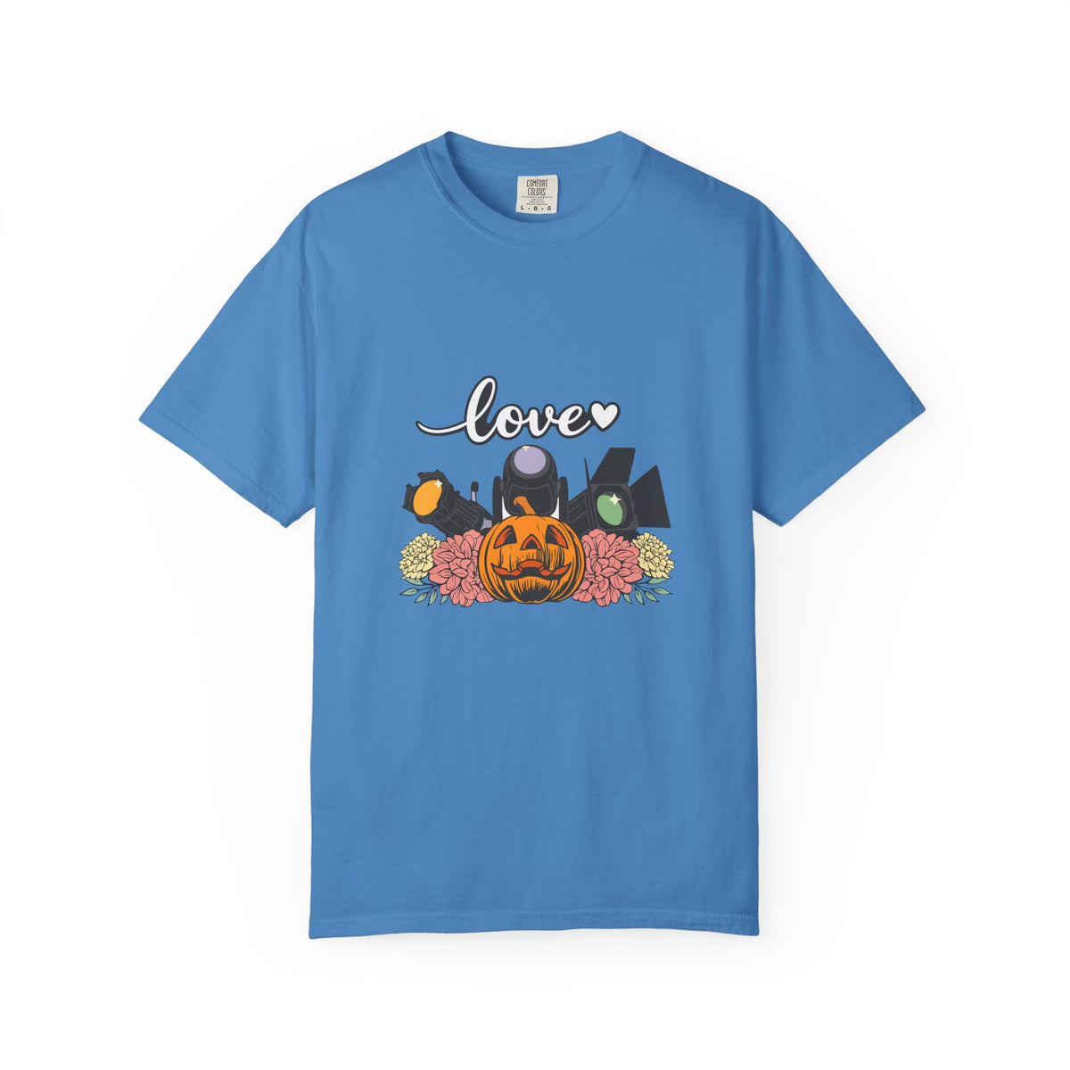 Love Halloween Pumpkin Floral T-Shirt