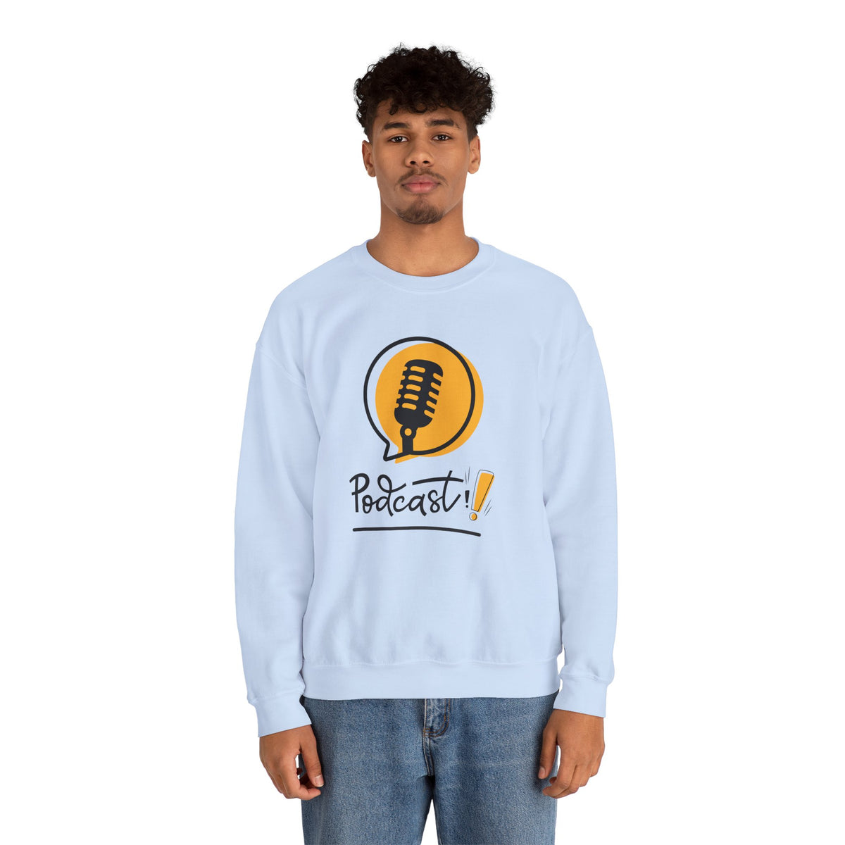Podcast Microphone Crewneck Sweatshirt