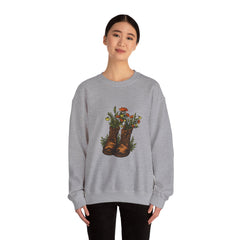 Floral Cowboy Boots Crewneck Sweatshirt