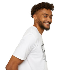 Minimal Line Art Dog Portrait T-Shirt