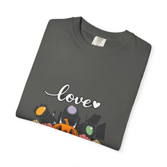 Love Halloween Pumpkin Floral T-Shirt