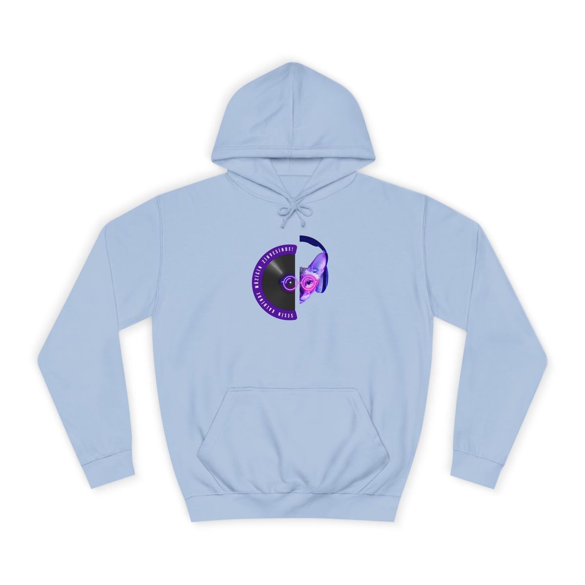 Vinyl DJ Heart Hoodie