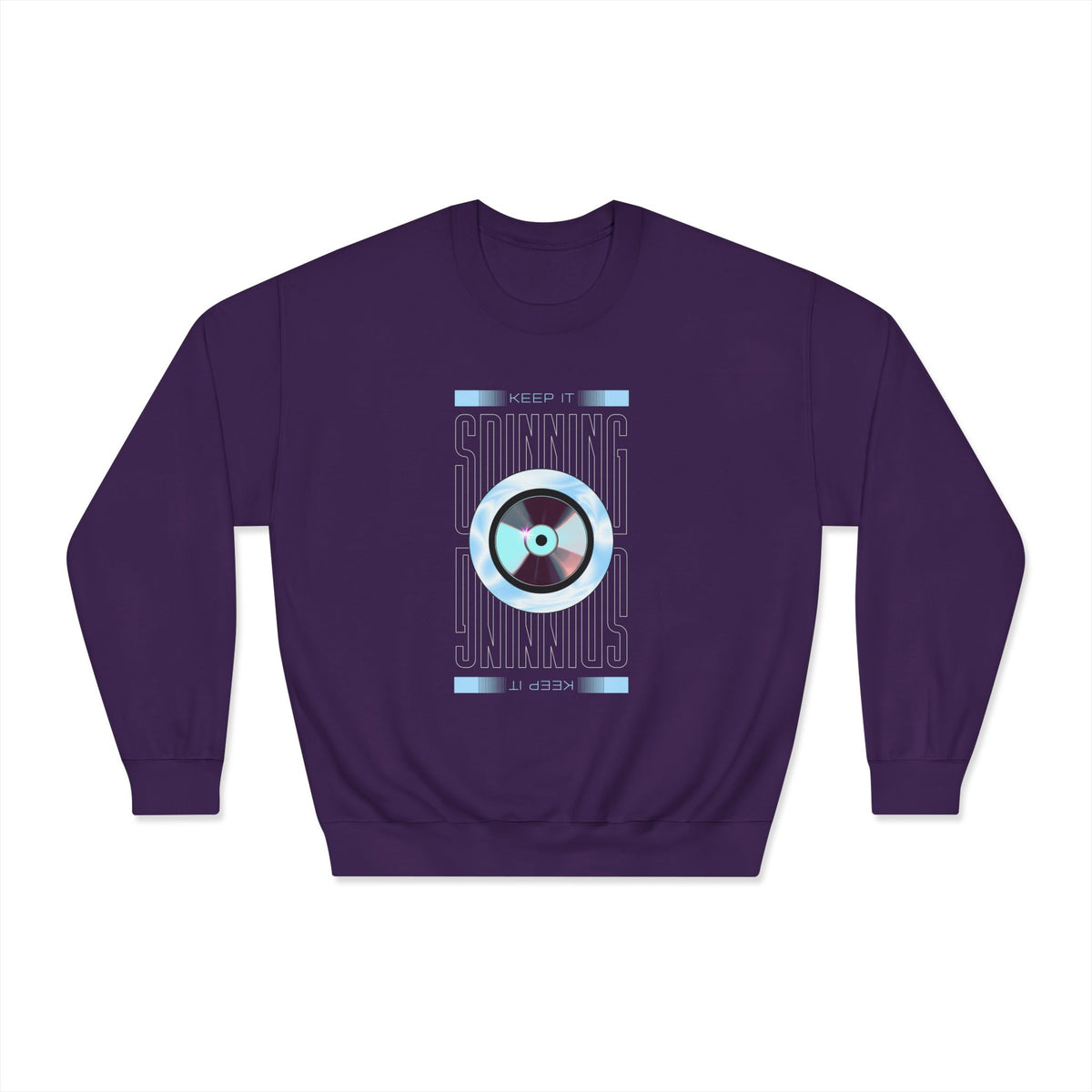 Retro Vinyl Crewneck Sweatshirt