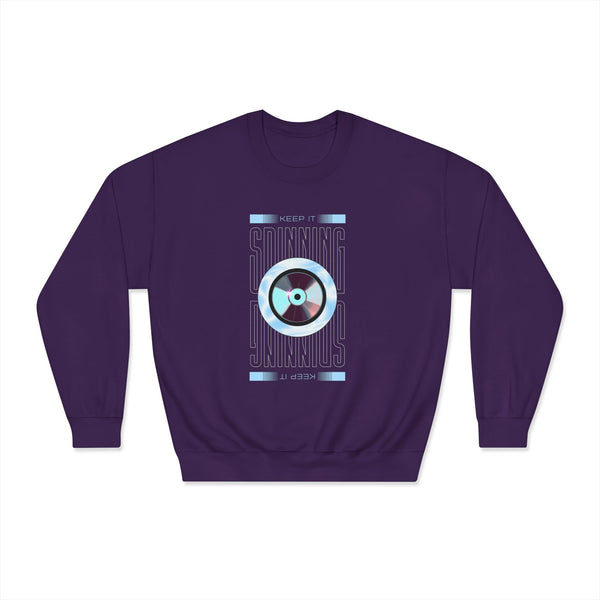 Retro Vinyl Crewneck Sweatshirt