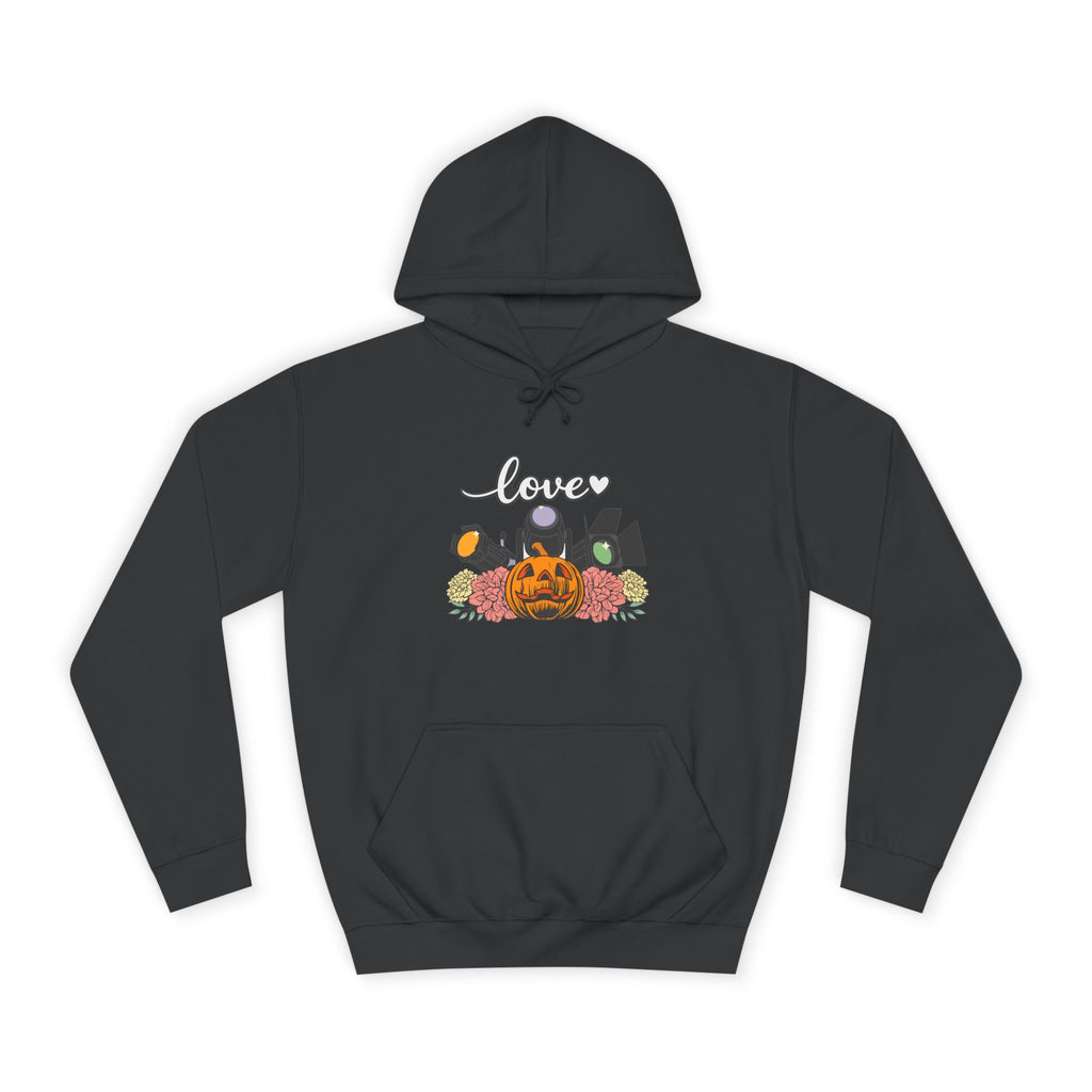 Halloween Pumpkin Floral Hoodie