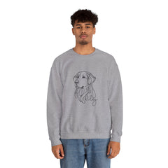 Dog Line Art Crewneck Sweatshirt