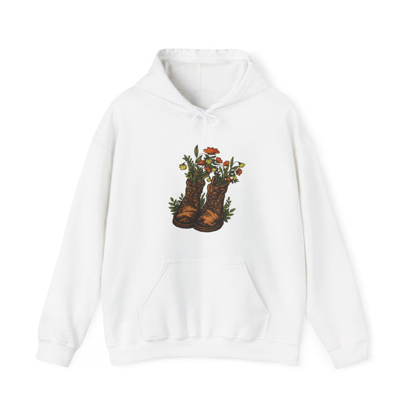 Vintage Cowboy Boots Floral Hoodie