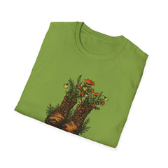Vintage Floral Cowboy Boots T-Shirt