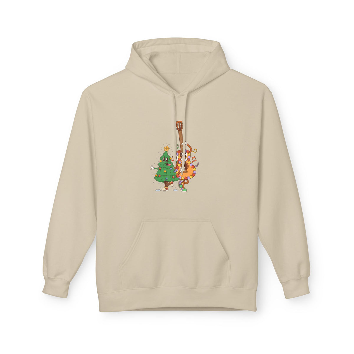Holiday Bass & Tree Hoodie — Funny Christmas Musician