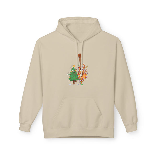 Holiday Bass & Tree Hoodie — Funny Christmas Musician