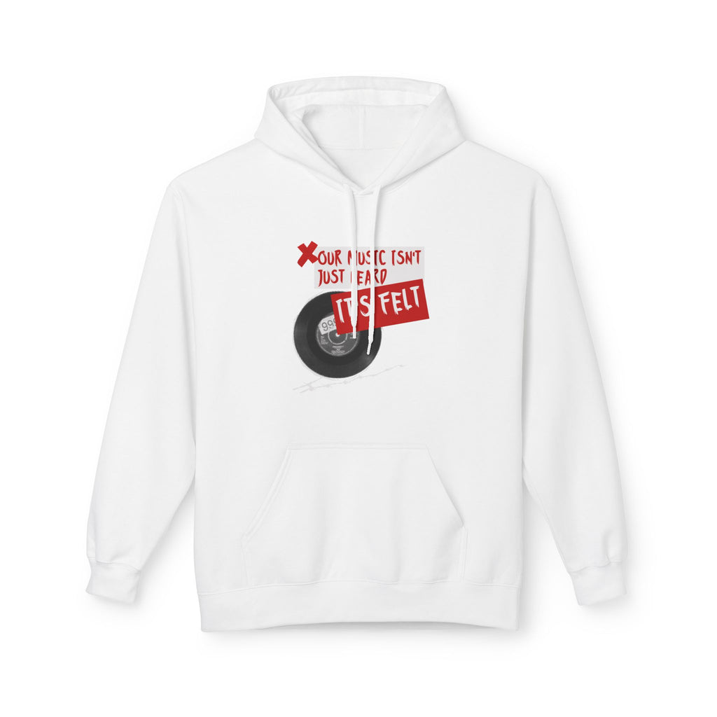 Vinyl Record Hoodie — “Your Music Isn’t Just Heard, It’s Felt” Retro Music Lover Pullover