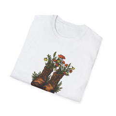 Vintage Floral Cowboy Boots T-Shirt