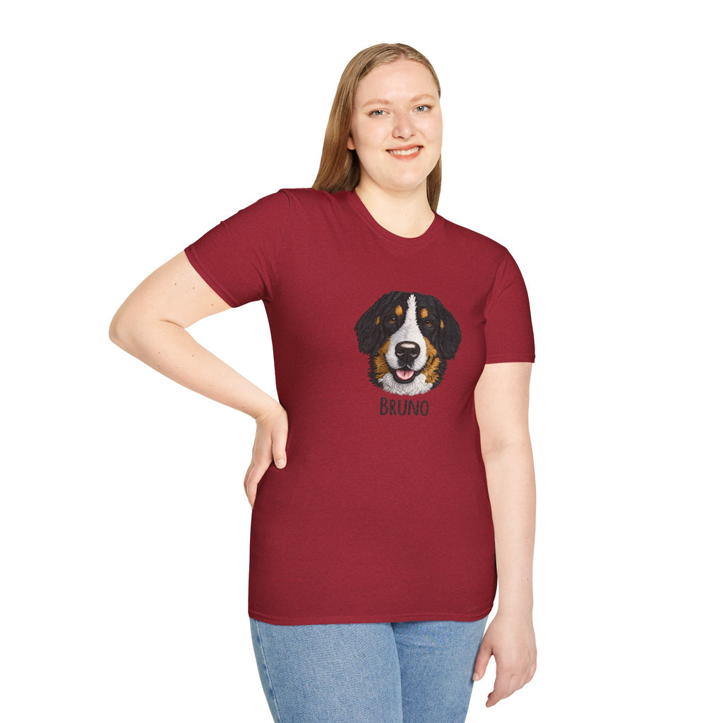 Bernese Mountain Dog Portrait T-Shirt