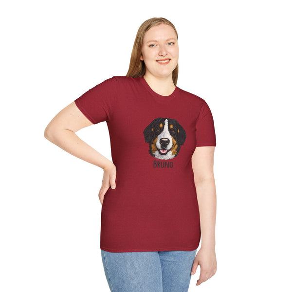 Bernese Mountain Dog Portrait T-Shirt