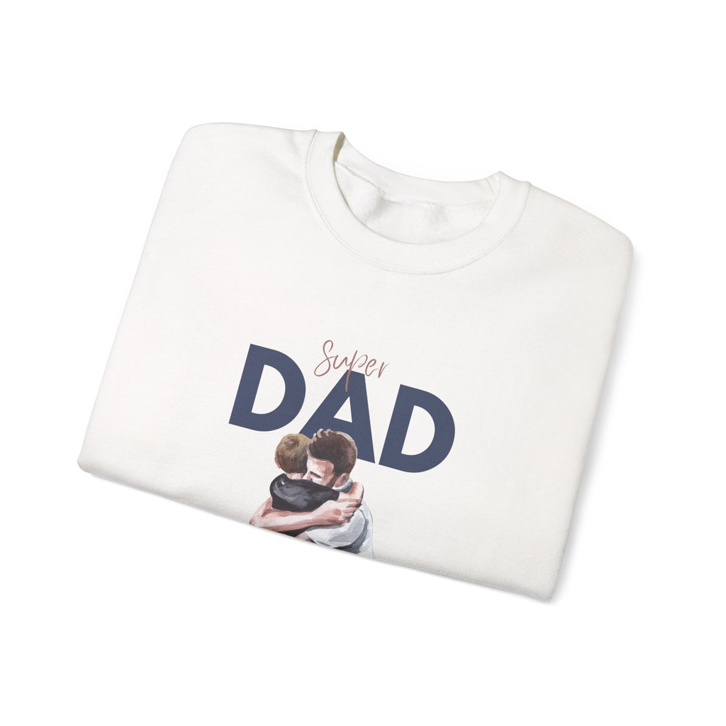 Dad Hug Crewneck Sweatshirt – "Best Dad" Hugging Kids Graphic