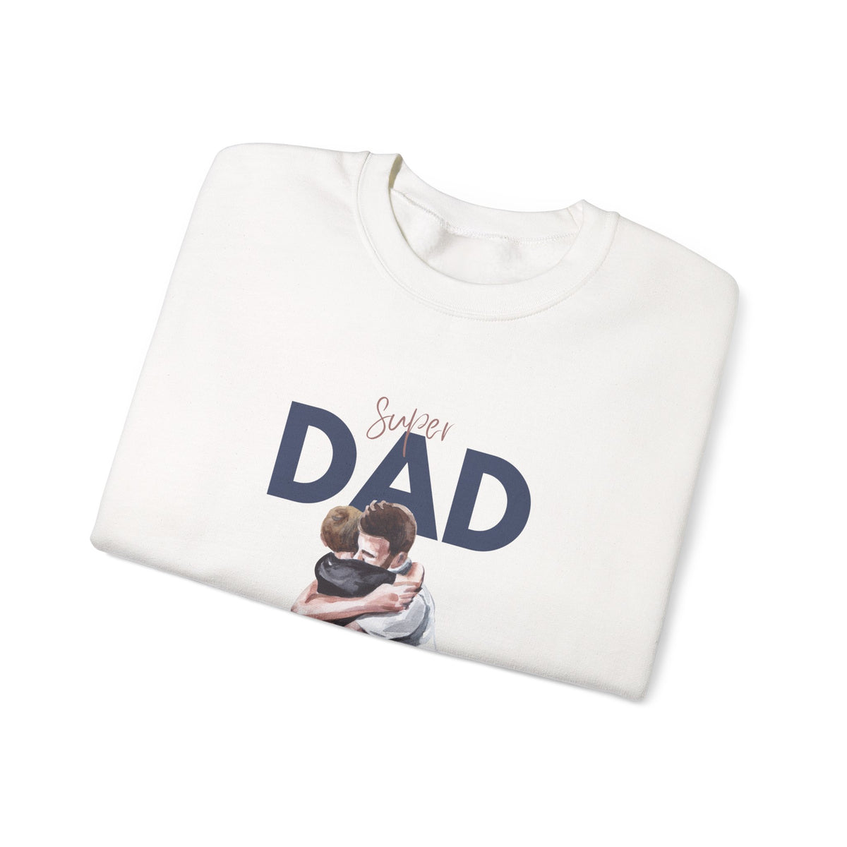 Dad Hug Crewneck Sweatshirt – "Best Dad" Hugging Kids Graphic