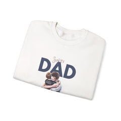 Dad Hug Crewneck Sweatshirt – "Best Dad" Hugging Kids Graphic