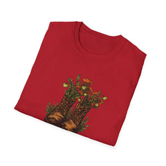Vintage Floral Cowboy Boots T-Shirt
