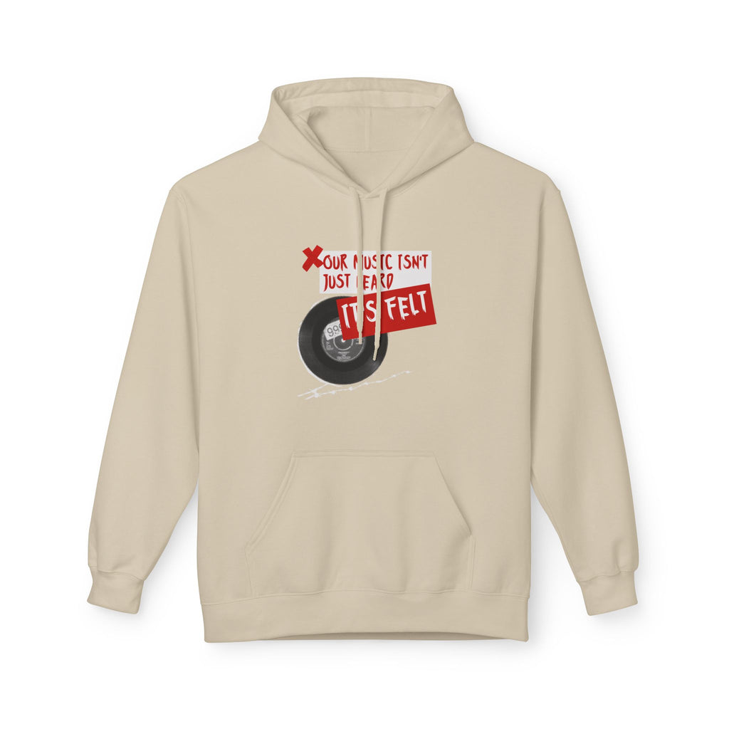 Vinyl Record Hoodie — “Your Music Isn’t Just Heard, It’s Felt” Retro Music Lover Pullover