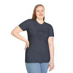Golden Retriever Line Art T‑Shirt