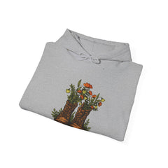 Vintage Cowboy Boots Floral Hoodie