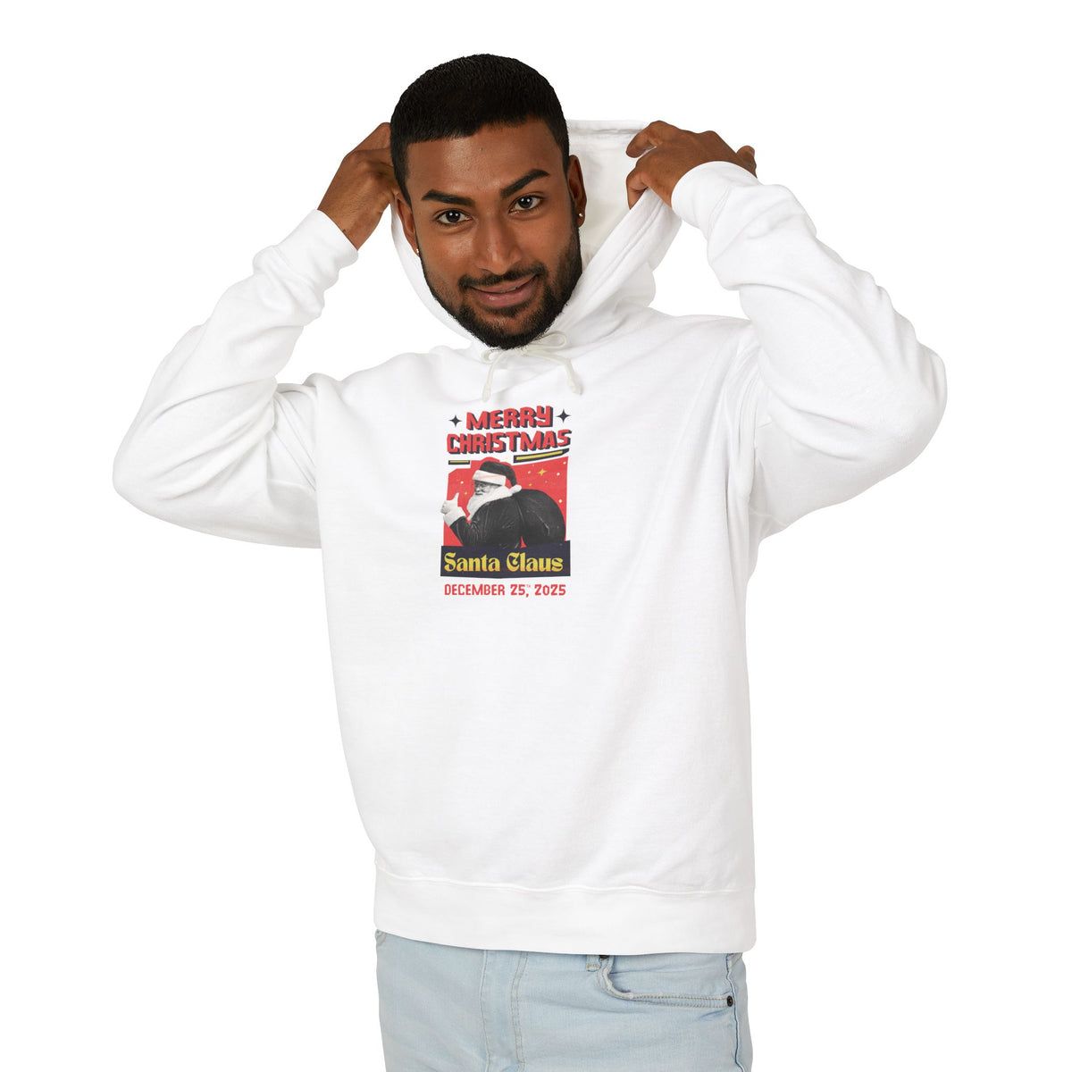 Christmas Santa Claus Vintage Poster Hoodie