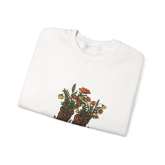 Floral Cowboy Boots Crewneck Sweatshirt