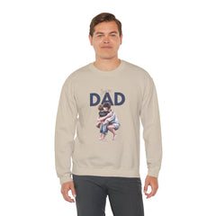 Dad Hug Crewneck Sweatshirt – "Best Dad" Hugging Kids Graphic