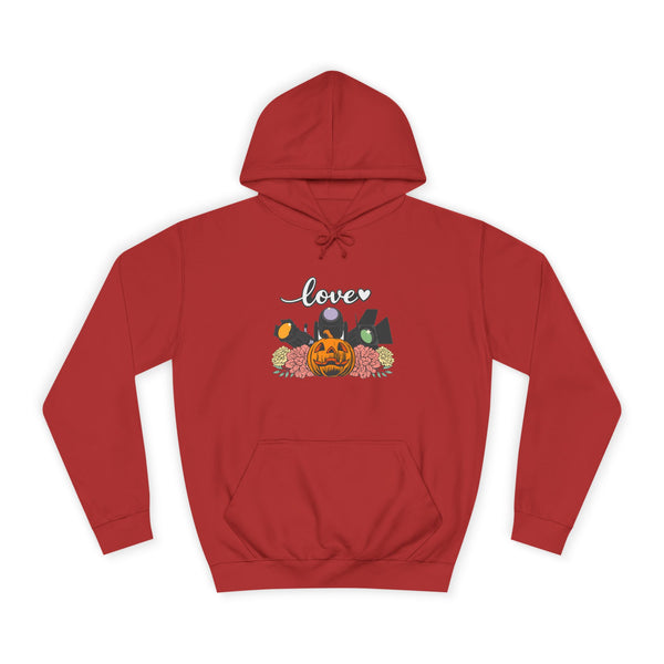Halloween Pumpkin Floral Hoodie
