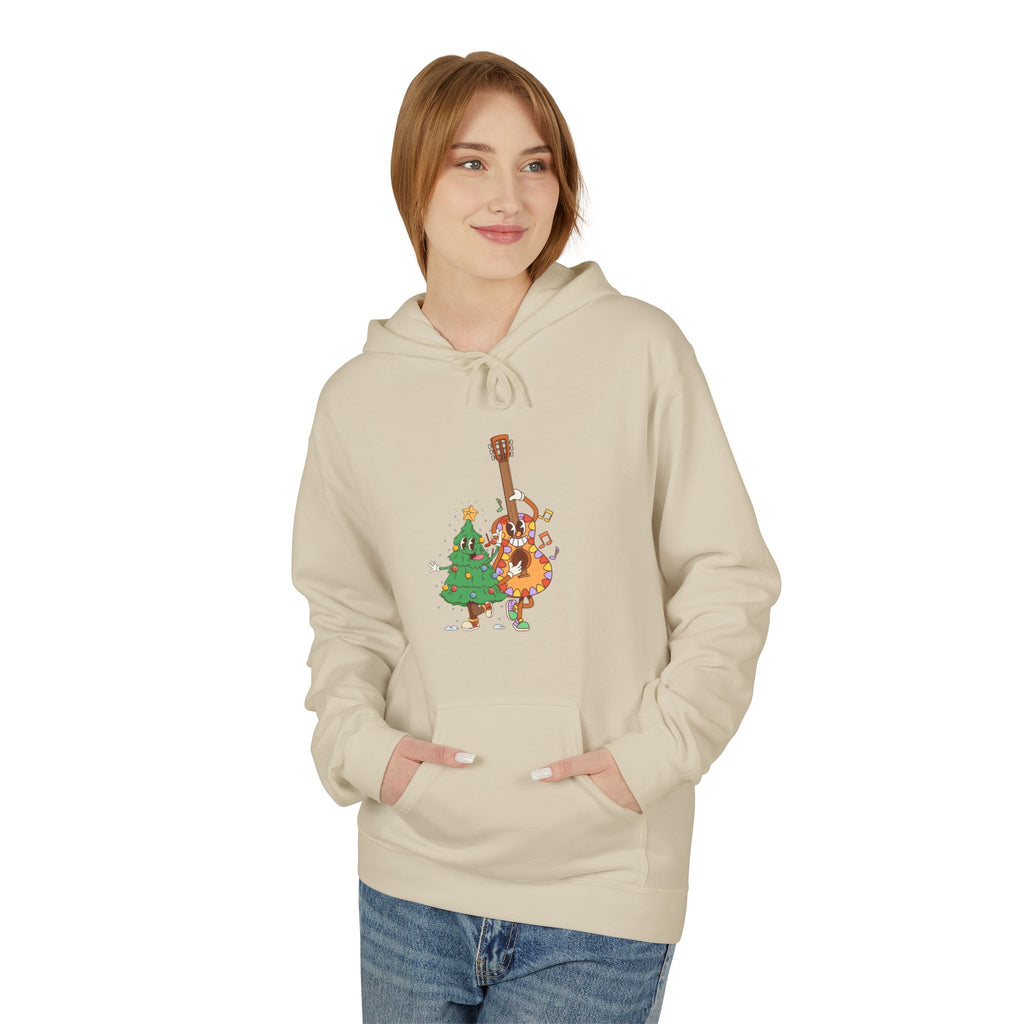 Holiday Bass & Tree Hoodie — Funny Christmas Musician