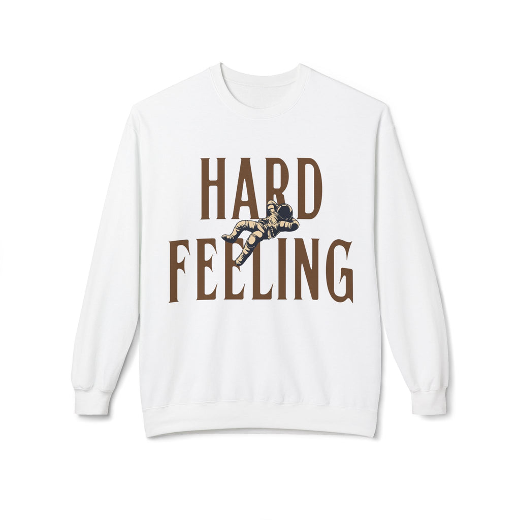 Crewneck Sweatshirt — "Hard Feeling" Floral Graphic