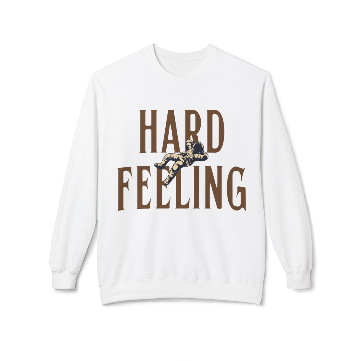 Crewneck Sweatshirt — "Hard Feeling" Floral Graphic