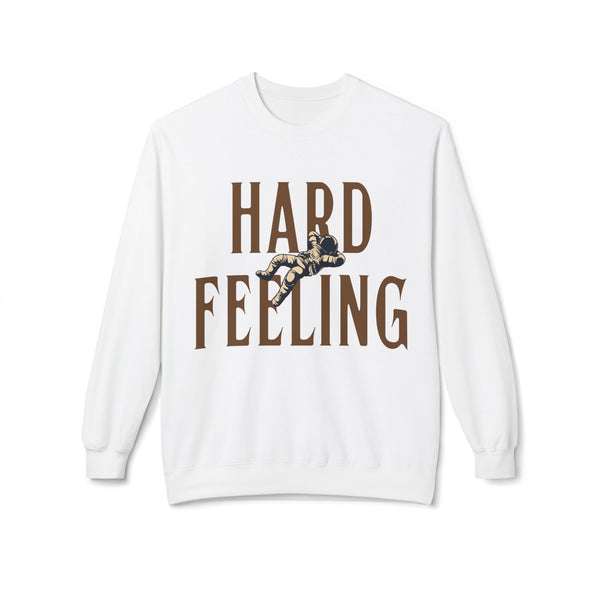 Crewneck Sweatshirt — "Hard Feeling" Floral Graphic