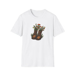 Vintage Floral Cowboy Boots T-Shirt