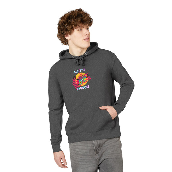 Let's Dance Hoodie — Retro Boombox Dance Graphic Pullover