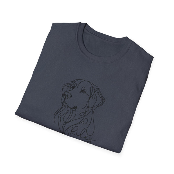 Golden Retriever Line Art T‑Shirt