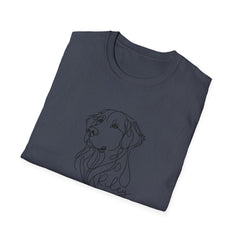 Golden Retriever Line Art T‑Shirt