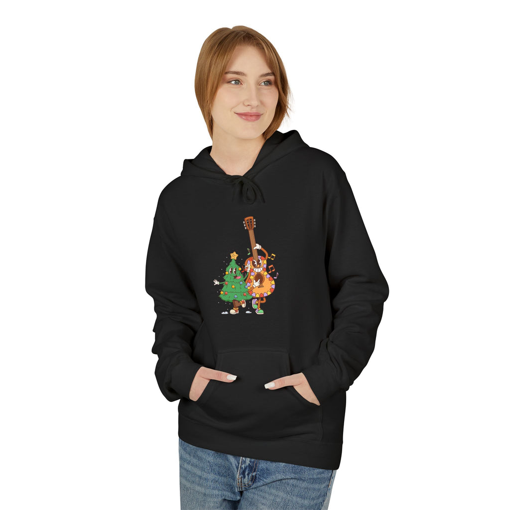 Holiday Bass & Tree Hoodie — Funny Christmas Musician