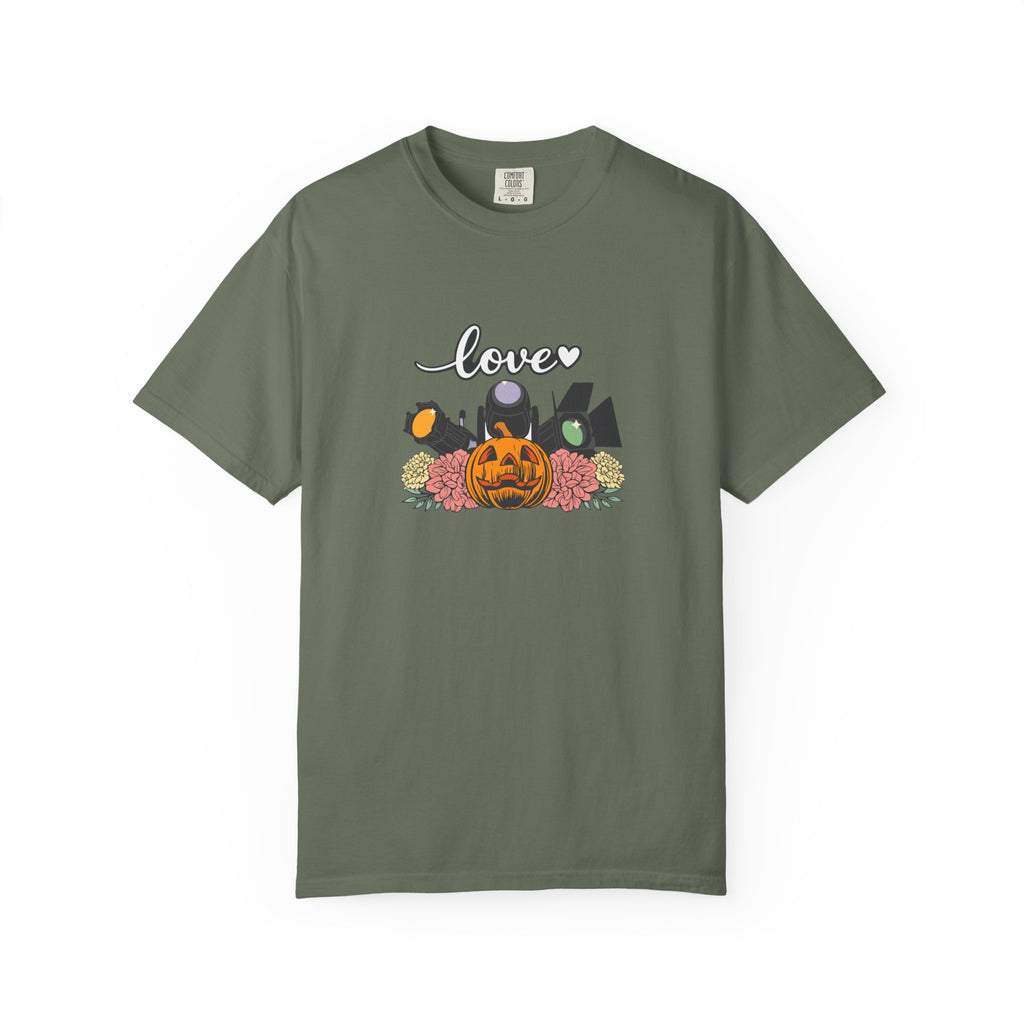 Halloween Pumpkin Floral "Love" T-Shirt
