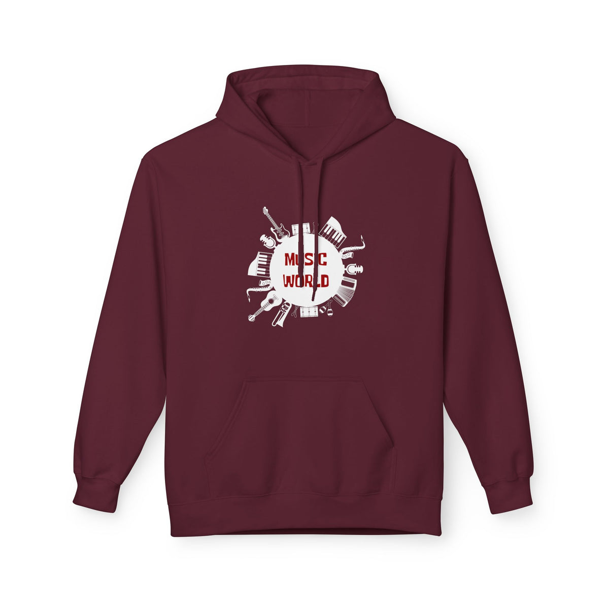 Hoodie - "Misc World" Music Instrument Graphic Pullover