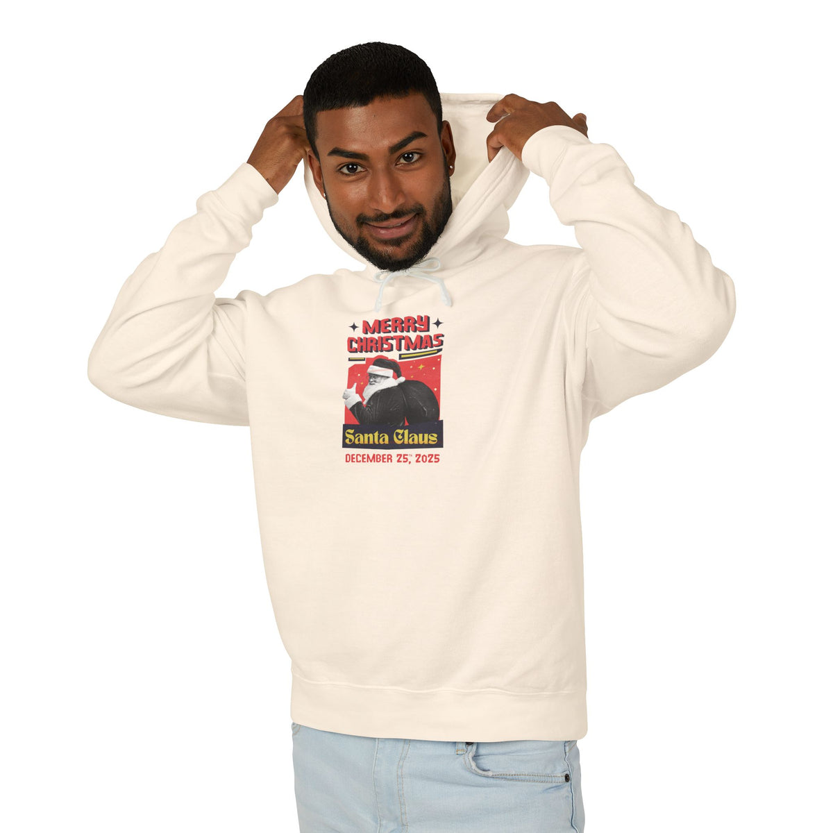 Christmas Santa Claus Vintage Poster Hoodie