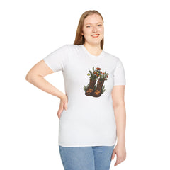 Vintage Floral Cowboy Boots T-Shirt